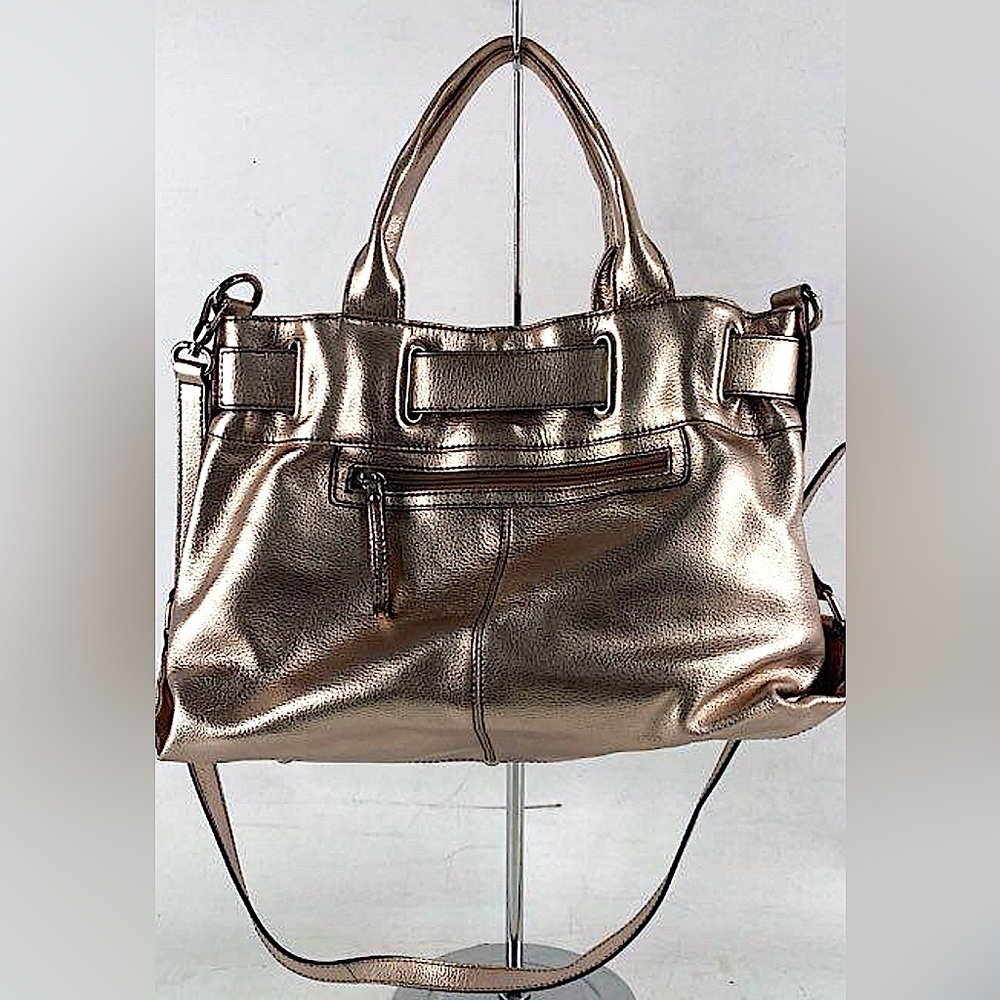 Barr & Barr NY Metallic Leather Bag, excellent w/ Original Dust Bag
